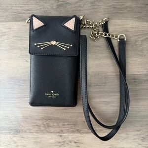 Kate Spade cat phone crossbody wallet